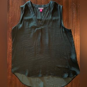 Vince Camuto sleeveless green blouse small